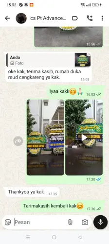 Testimonial Papan Bunga Pernikahan poso