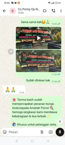Testimonial Papan Bunga poso