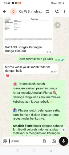 Testimonial Papan Bunga poso