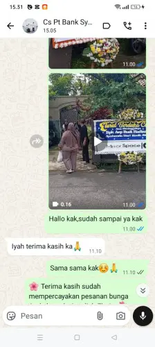 Testimonial Papan Bunga poso